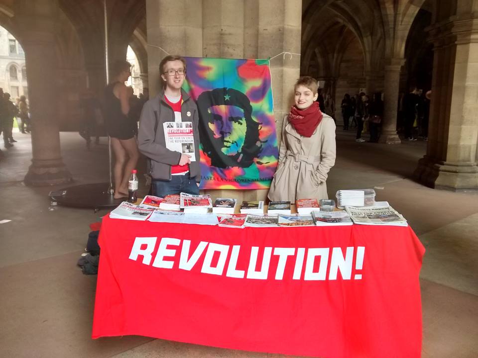 Glasgow Marxists at the freshers fair