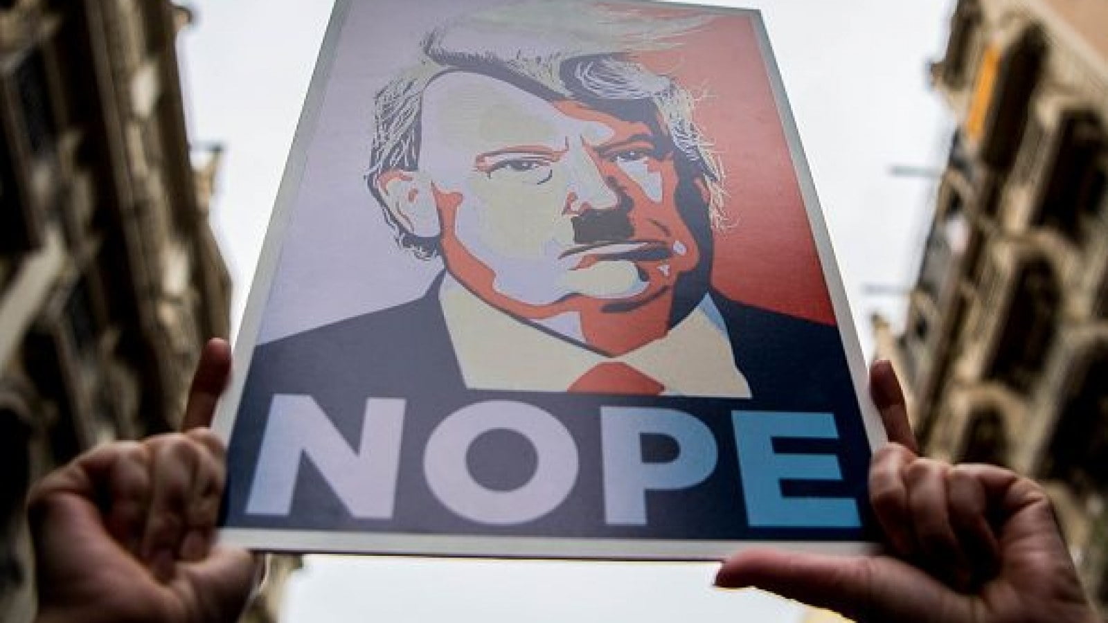 Trump placard