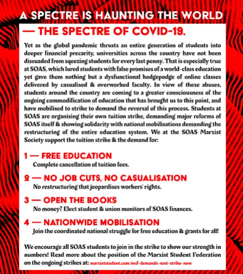 SOAS management incompetence and hypocrisy leads to tuition fee strike ...