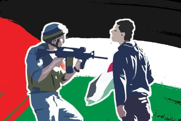 Palestine-IDF-soldier-and-child-600×400